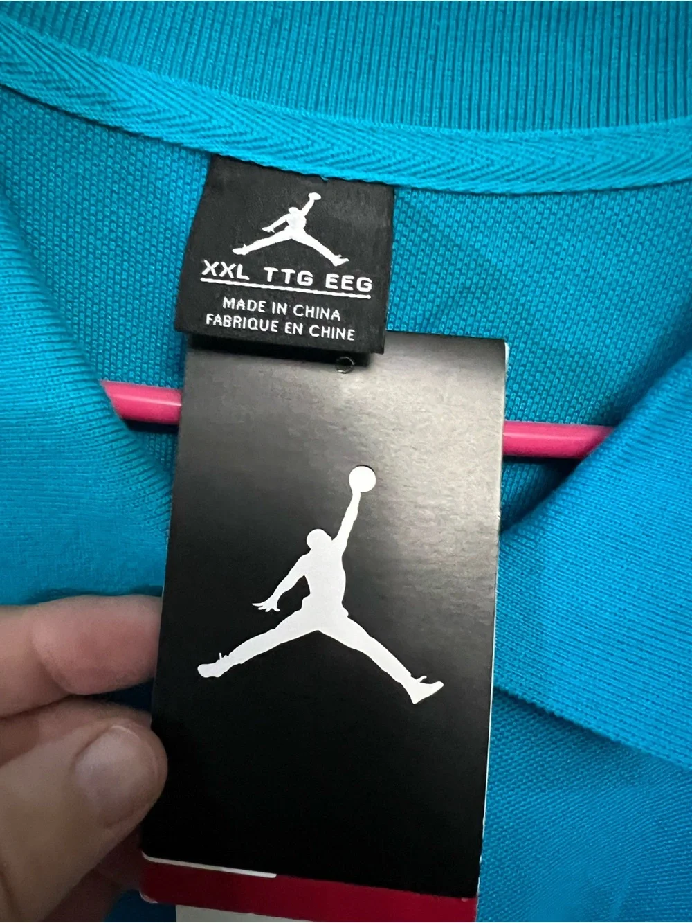 NWT Jordan Jumpman Polo Men’s XXL Blue 23 Logo Short Sleeve 458779-401
